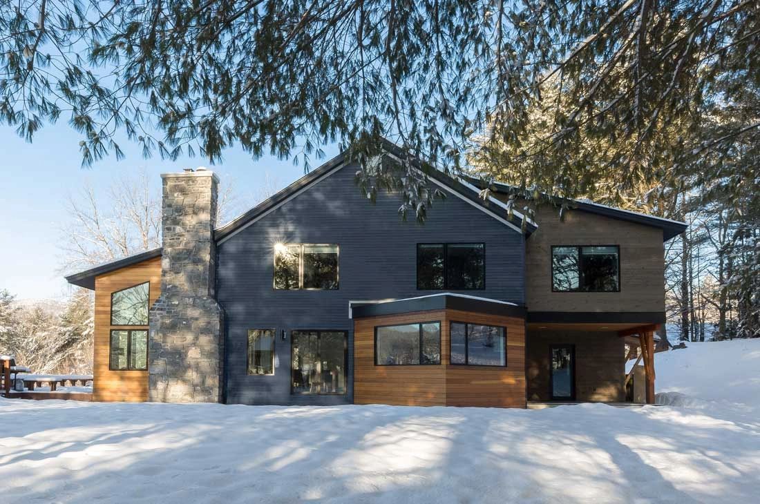 Completed home renovation exterior